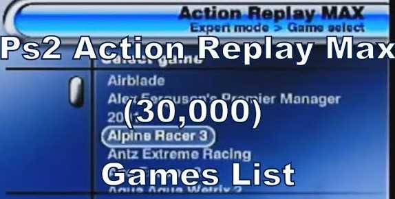 Action Replay Max PS2 ISO